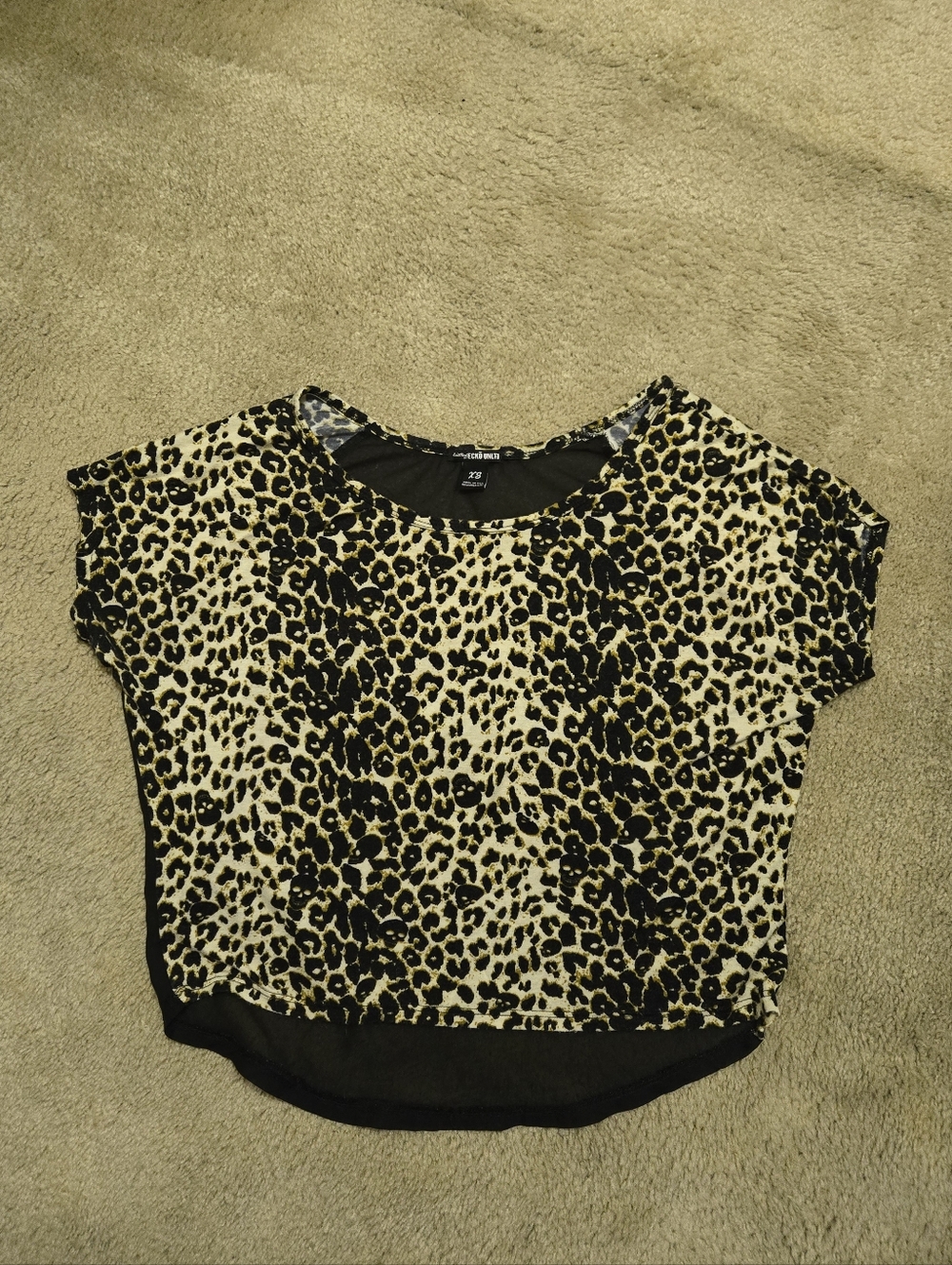 Vintage Ecko Unltd Leopard Skull Print Tee